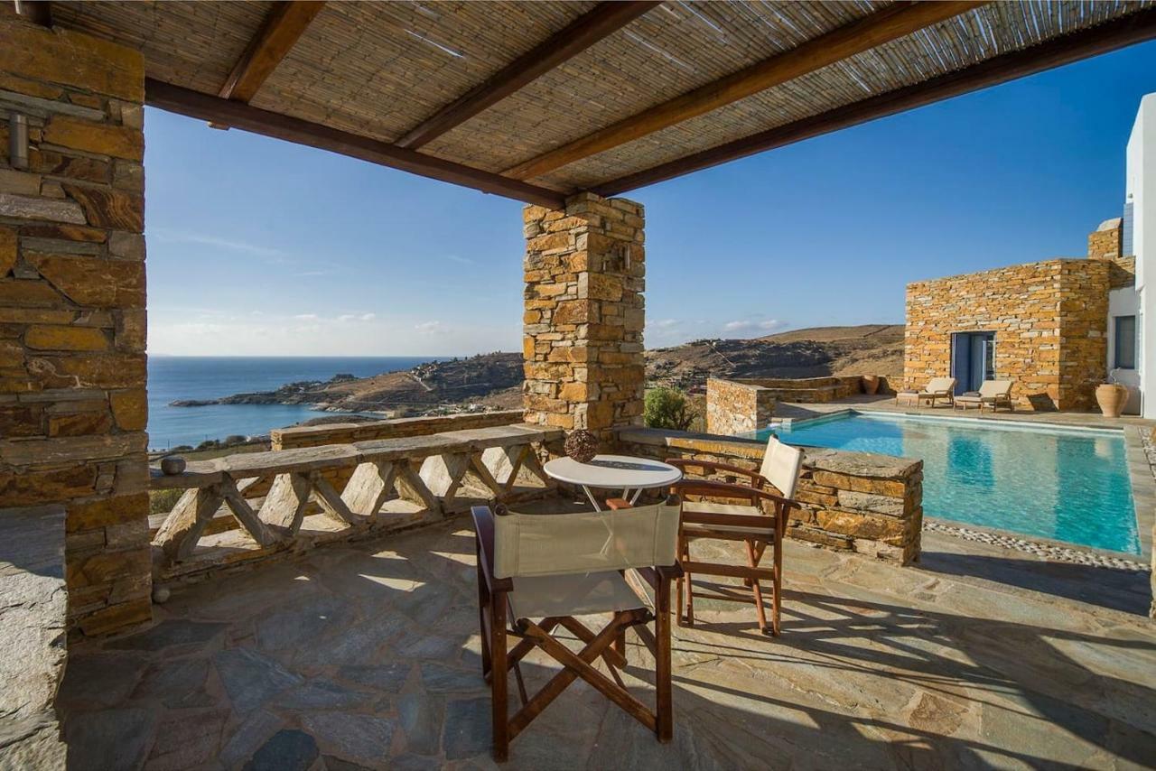 Luxury Cycladic Villa-Enjoy Infinity Pool Sunsets Koundouros Esterno foto