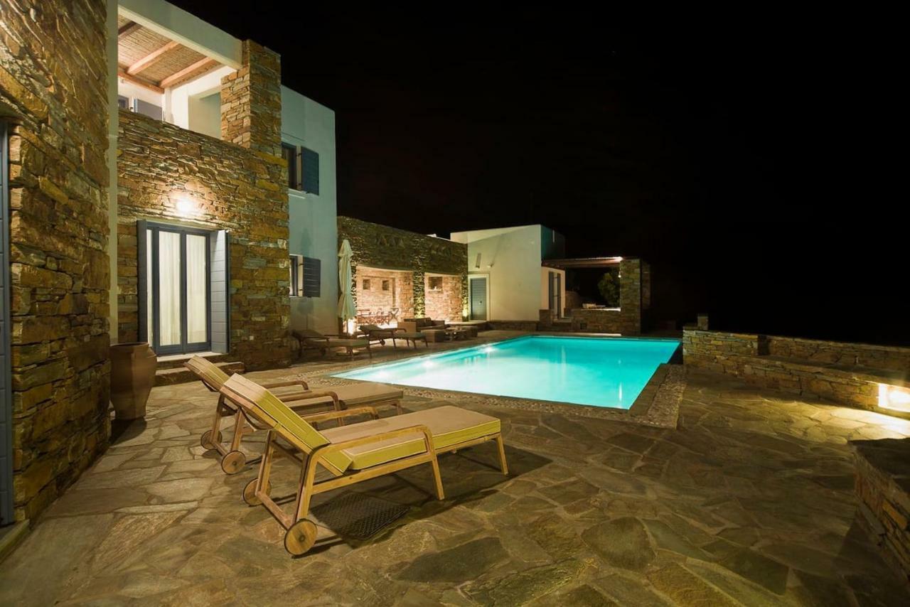 Luxury Cycladic Villa-Enjoy Infinity Pool Sunsets Koundouros Esterno foto